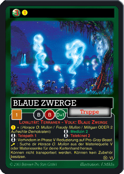 Promokarte Blaue Zwerge